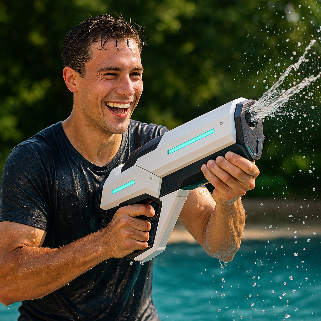 Pistola de Agua Automática Gran Capacidad | ¡Diversión sin Esfuerzo para Todos!